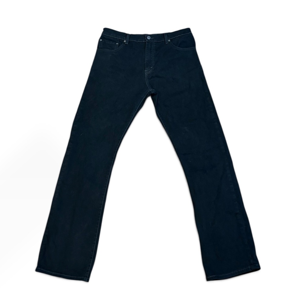 Levis 517 Bootcut Jeans Mens 32x32 Black Denim Pants Slim Fit 517-0217